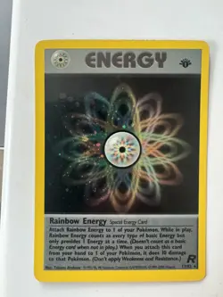 Pokemon TCG Rainbow Energy 1st Edition Holo Card #17/82 Swirl 🌀 - Image 1