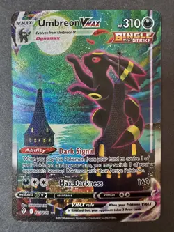 Pokemon TCG Umbreon VMAX Alt Art Holo Secret Rare Card Evolving Skies 215/203 NM - Image 1
