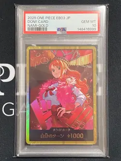 PSA 10 One Piece Card Nami Gold Don Card Super Parallel - Image 4