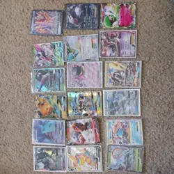 18 pokemon cards all are v/ex/gx/mega - Image 1