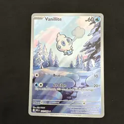 Pokemon TCG White Flare Vanillite Illustration Card 111/086 - Image 1