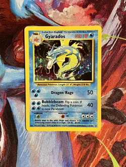 Gyarados 6/102 Base Set Holo LP Rare | WOTC 1999 Pokemon Card Vintage - Image 1