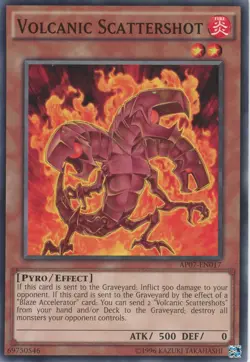 Yugioh Volcanic Scattershot AP07-EN017 Common LP - Image 1