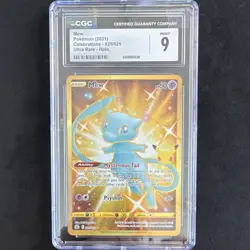 CGC 9 Mew 025/025 Celebrations Secret Rare Holo Pokemon TCG English 2021 Card - Image 1