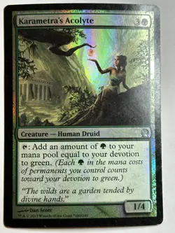 Karametra's Acolyte Theros 160 MP-LP MTG Card - Image 1