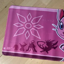 Pink Gatomon Digimon Rubber Playmat Play Mat Tcg Trading Card Game Mouse Pad - Image 3
