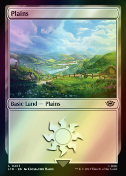 MTG Plains (263) Foil ** The Lord of the Rings ** English (NM) - Image 1