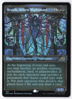 Braids, Arisen Nightmare (Showcase) Foil R Dominaria United 288 NM - Image 1