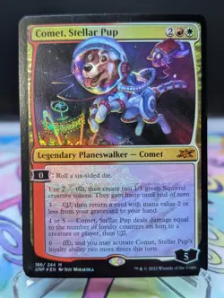 MTG Unfinity- Comet, Stellar Pup 166 Foil - Image 1