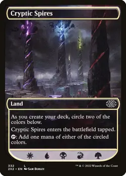 MTG Cryptic Spires Full Art ** Double Masters 2022 ** English (NM) - Image 1