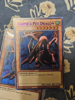 Harpie's Pet Dragon (Purple) Text Ultra Rare LDS2-EN066 Yugioh LP - Image 5