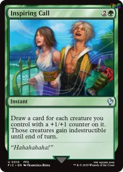 Inspiring Call (Surge Foil) 310 Commander: FINAL FANTASY NM EN - Image 1