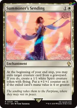 Summoner's Sending (Surge Foil) 29 Commander: FINAL FANTASY NM EN - Image 1