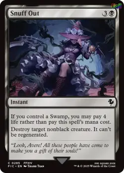 Snuff Out (Surge Foil) 285 Commander: FINAL FANTASY NM EN - Image 1