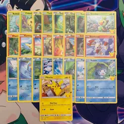 2021 McDonald’s Pokemon 25th Anniversary Card Complete Set! Non Holo 1 - 25 - Image 1
