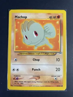 Pokemon '66 Machop 73/105 Neo Destiny Gamefreak 2000 NM - Image 1