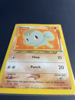 Pokemon '66 Machop 73/105 Neo Destiny Gamefreak 2000 NM - Image 2
