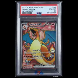 PSA 10 POKEMON 2023 MEW EN 151 CHARIZARD EX ULTRA RARE 183/165 - Image 1