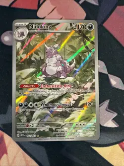 Pokemon TCG Nidoking Scarlet & Violet-151 174/165 Holo Illustration Rare - Image 1