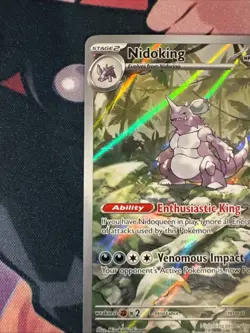 Pokemon TCG Nidoking Scarlet & Violet-151 174/165 Holo Illustration Rare - Image 3