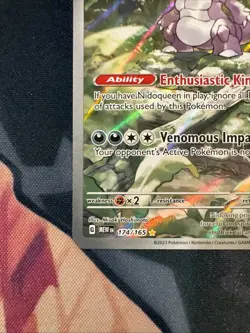 Pokemon TCG Nidoking Scarlet & Violet-151 174/165 Holo Illustration Rare - Image 4
