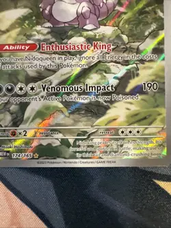 Pokemon TCG Nidoking Scarlet & Violet-151 174/165 Holo Illustration Rare - Image 5