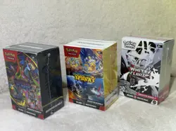 Pokemon Lot of 3 Booster bundles -Phantasmal Flames, White Flare, Surging Sparks - Image 2