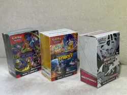 Pokemon Lot of 3 Booster bundles -Phantasmal Flames, White Flare, Surging Sparks - Image 3