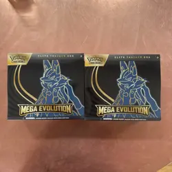 Pokemon TCG Mega Evolution Lucario Elite Trainer Box ETB New Sealed LOT OF 2 - Image 2