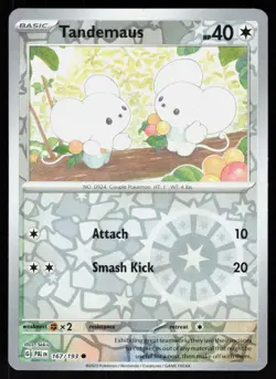 Tandemaus 167/193 Common Paldea Evolved Pokemon Reverse Holo NM - Image 1