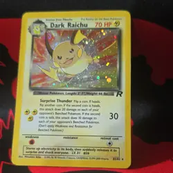 Pokemon TCG Dark Raichu 83/82 Team Rocket Secret Rare Holo 70 HP English 2000 - Image 5