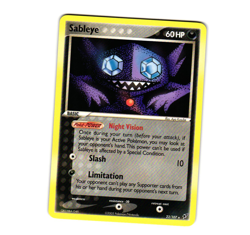 Pokemon Sableye 23/107 Deoxys Rare NM - Image 1