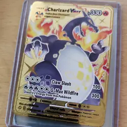 Pokemon Charizard VMAX SV107/SV122 Shining Fates Gold Metal Full Art Holo 330 HP - Image 1