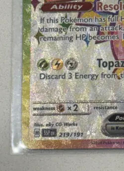 Pokemon 2024 Pikachu ex 219/191 Tera Full Art Surging Sparks - Image 5