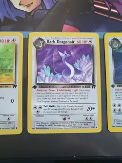 ☄ Pokemon Evolution Lot Dratini, Dark Dragonair, & Dragonite Team Rocket 1st Ed - Image 4