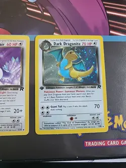 ☄ Pokemon Evolution Lot Dratini, Dark Dragonair, & Dragonite Team Rocket 1st Ed - Image 5