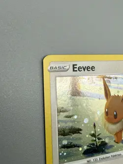 Pokemon TCG Eevee SWSH190 Sword & Shield Black Star Promo Cosmos Holo Nice! - Image 3