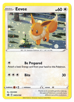 COSMOS HOLO Eevee SWSH190 - Pokemon Black Star Promo (A) - Image 1