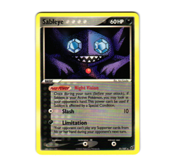 Pokemon Sableye 23/107 Deoxys Rare NM - Image 1