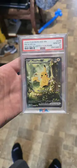 Pikachu ex 276/217 Ascended Heroes Special Illustration Pokemon "Treekachu"!!! - Image 3
