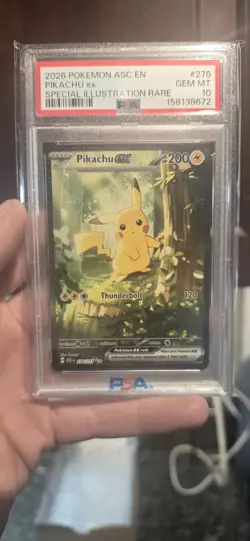 Pikachu ex 276/217 Ascended Heroes Special Illustration Pokemon "Treekachu"!!! - Image 4
