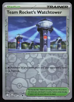 Team Rocket's Watchtower 180/182 Destined Rivals Pokemon Reverse Holo NM - Image 1