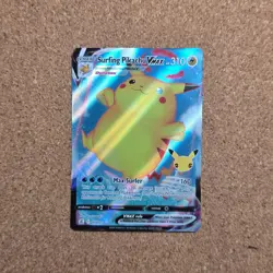 #1 Surfing Pikachu 9/25 VMAX Pokemon TCG Celebrations Holo Ultra Rare *CZ - Image 1