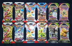 12 Pokemon TCG Sleeved Booster Pack- - Image 1