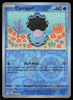 Clamperl 054/182 Common Destined Rivals Pokemon Reverse Holo NM - Image 1