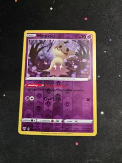 Mimikyu 081/189 Rare Darkness Ablaze Pokemon Reverse Holo NM - Image 1