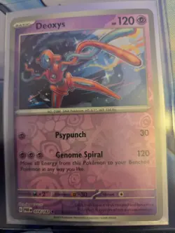 Deoxys 074/182 Rare Paradox Rift Pokemon Reverse Holo Near Mint - Image 1