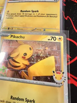 Pokemon Pikachu 051/162 30th Anniversary 2026 Pokemon Day Promo Cosmos Holo - Image 2