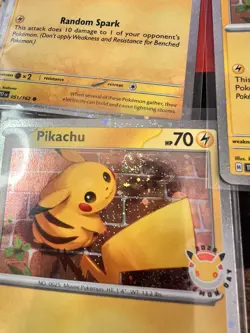 Pokemon Pikachu 051/162 30th Anniversary 2026 Pokemon Day Promo Cosmos Holo - Image 4