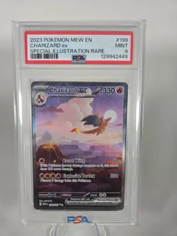 Pokemon TCG Charizard EX 199/165 Special Illustration Rare SV151 PSA 9 - Image 1